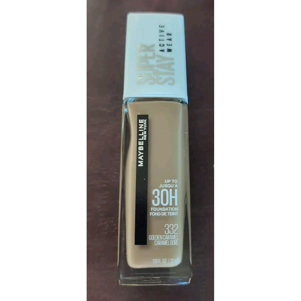 MAYBELLINE stay Up To 30 HR Foundation Full Coverage 332 Golden Carmel 10 Oz